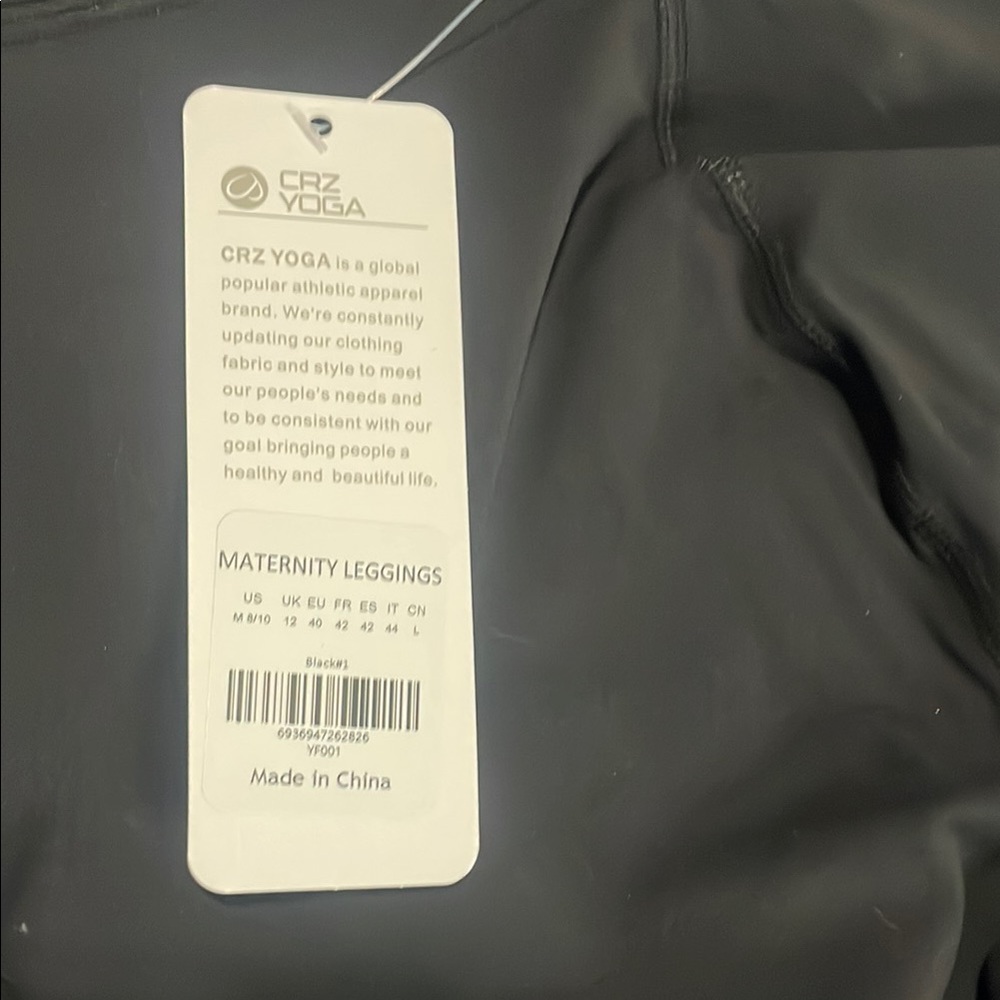 CRZ YOGA Black Maternity Leggings